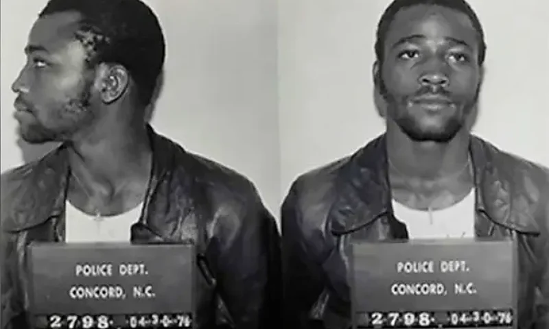 1976- Ronnie Long. (Photo via: Concord Police Department/the Charlotte Observer via AP)