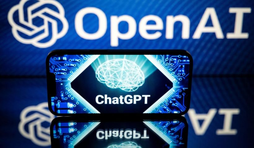 This picture taken on January 23, 2023 in Toulouse, southwestern France, shows screens displaying the logos of OpenAI and ChatGPT. ChatGPT is a conversational artificial intelligence software application developed by OpenAI. (Photo by Lionel BONAVENTURE / AFP) (Photo by LIONEL BONAVENTURE/AFP via Getty Images)