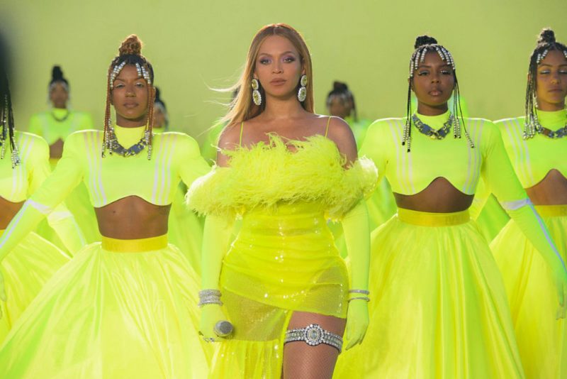 LOS ANGELES, CA - MARCH 27: In this handout photo provided by A.M.P.A.S., Beyoncé performs during the ABC telecast of the 94th Oscars® on Sunday, March 27, 2022 in Los Angeles, California. (Photo by Mason Poole/A.M.P.A.S. via Getty Images)