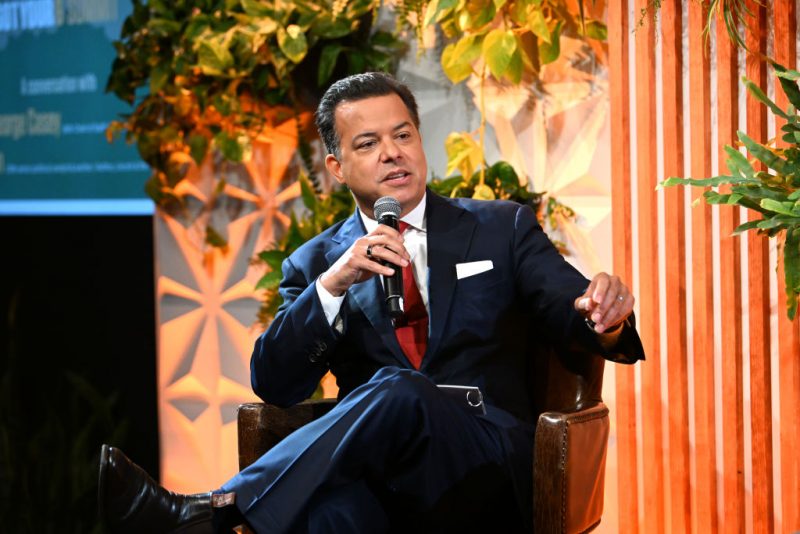 NEW YORK, NEW YORK - JUNE 15: John Avlon, Journalist, Political Commentator, Author speaks on stage as The Bob Woodruff Foundation hosts The Got Your 6 Summit at Metropolitan Pavilion on June 15, 2022 in New York City. (Photo by Slaven Vlasic/Getty Images for The Bob Woodruff Foundation )