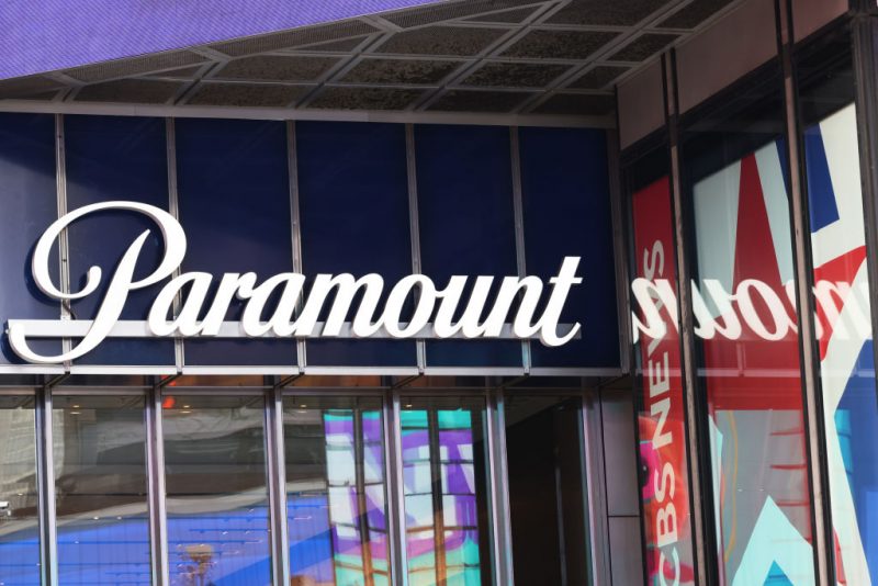 NEW YORK, NEW YORK - AUGUST 08: The Paramount Global headquarters is seen in Times Square on August 08, 2023 in New York City. Simon & Schuster was acquired by investment firm KKR for $1.62 billion dollars after the publishing company's parent company, Paramount Global agreed to its sale. The deal turns the publishing company into a standalone private company and will keep Jonathan Karp as its president & CEO. Last year, an acquisition of Simon & Schuster by Penguin Random House for $2.2 billion was blocked by the Department of Justice. (Photo by Michael M. Santiago/Getty Images)