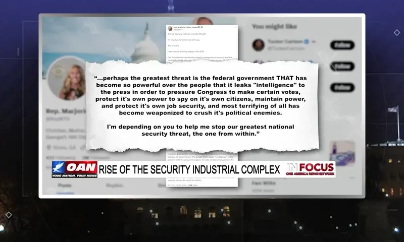 Video still from In Focus on One America News Network