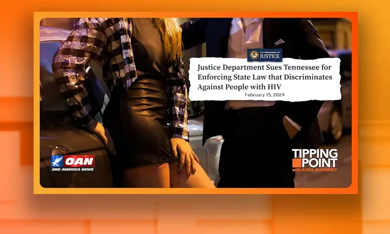 Video still from Tipping Point on One America News Network
