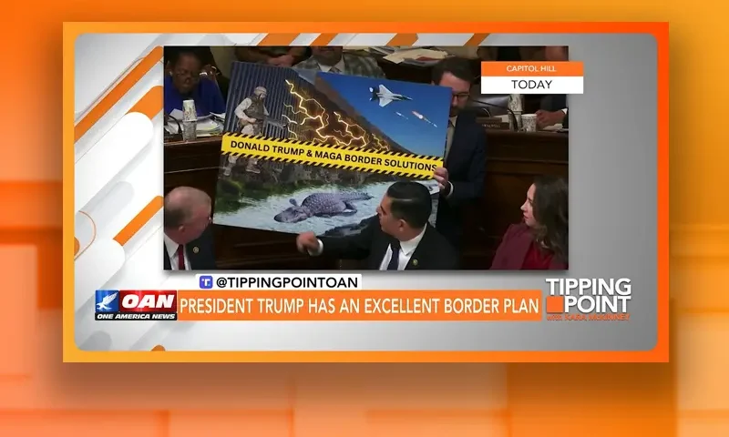 Video still from Tipping Point on One America News Network