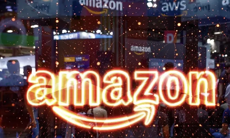 The logo of Amazon is seen at the Viva Technology conference dedicated to innovation and startups at Porte de Versailles exhibition center in Paris, France, June 15, 2023. REUTERS/Gonzalo Fuentes/File Photo