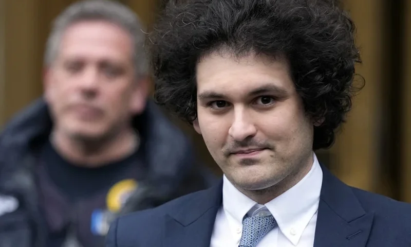 Sam Bankman-Fried leaves Manhattan federal court in New York on Feb. 16, 2023. Bankman-Fried’s lawyers are seeking leniency next month at the FTX founder’s sentencing for cryptocurrency crimes. The lawyers filed presentence arguments late Monday, Feb. 26, 2024, in Manhattan federal court. (AP Photo/Seth Wenig, File)