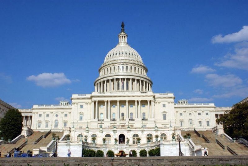 WASHINGTON - JUNE 5: The U.S. Capitol is shown June 5, 2003 in Washington, DC. Both houses of the U.S. Congress, the U.S. Senate and the U.S. House of Representatives meet in the Capitol. (Photo by Stefan Zaklin/Getty Images)