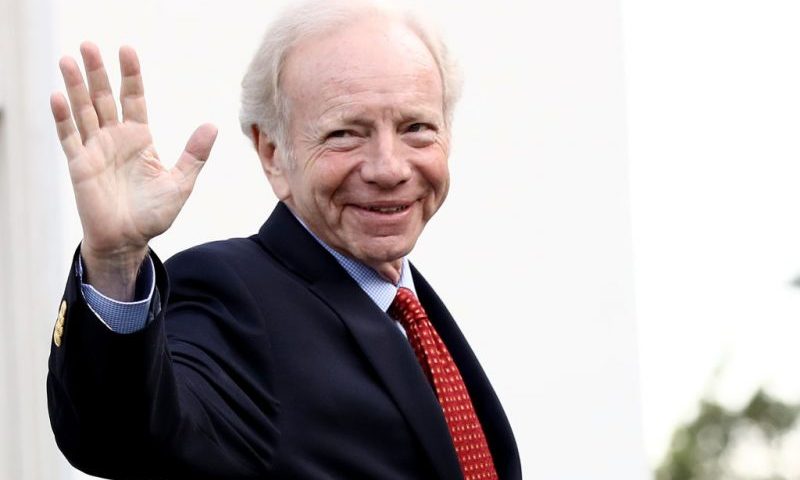 WASHINGTON, DC - MAY 17: Former U.S. Sen. Joseph Lieberman departs the White House after meeting with U.S. President Donald Trump May 17, 2017 in Washington, DC. Trump is interviewing candidates to replace former FBI Director James Comey who was fired last week. (Photo by Win McNamee/Getty Images)