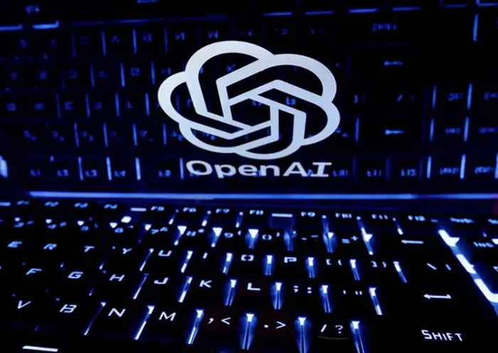 A keyboard is placed in front of a displayed OpenAI logo in this illustration taken February 21, 2023. REUTERS/Dado Ruvic/Illustration/File Photo/File Photo