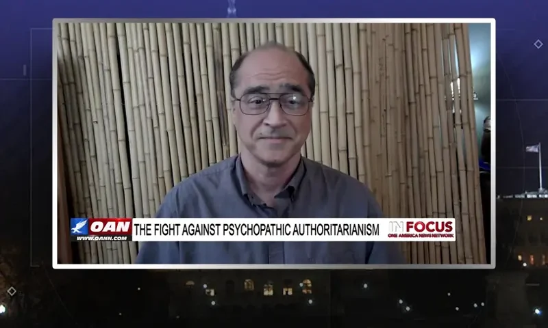Video still from In Focus on One America News Network during an interview with the guest, Dr. Joseph Sansone.