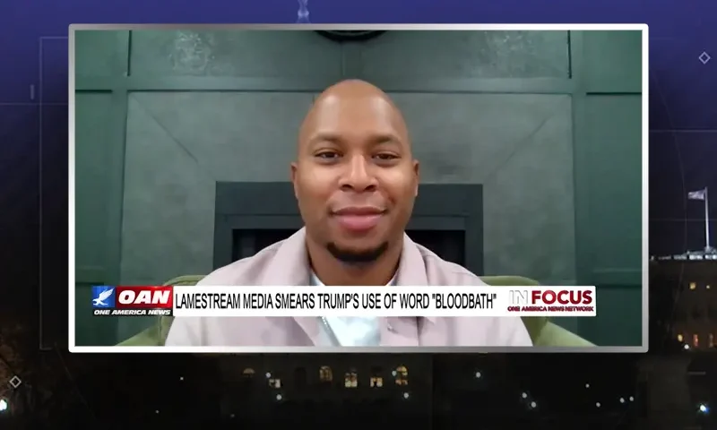 Video still from In Focus on One America News Network during an interview with the guest, Anthony Watson.