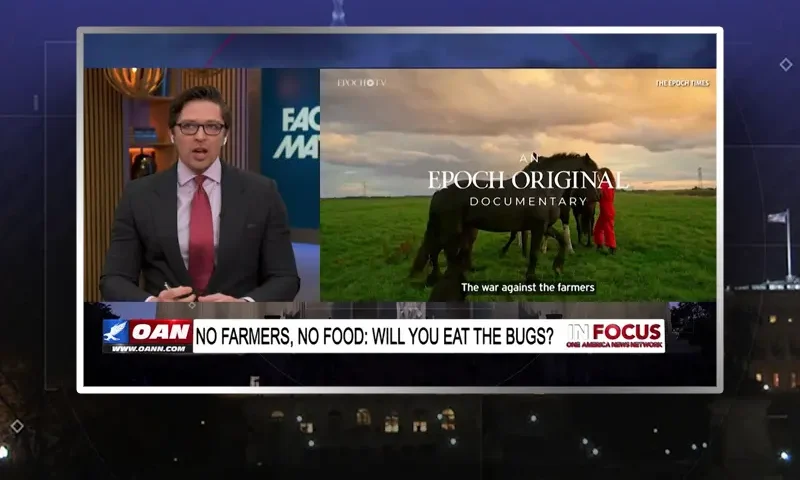 Video still from In Focus on One America News Network during an interview with the guest, Roman Balmakov.