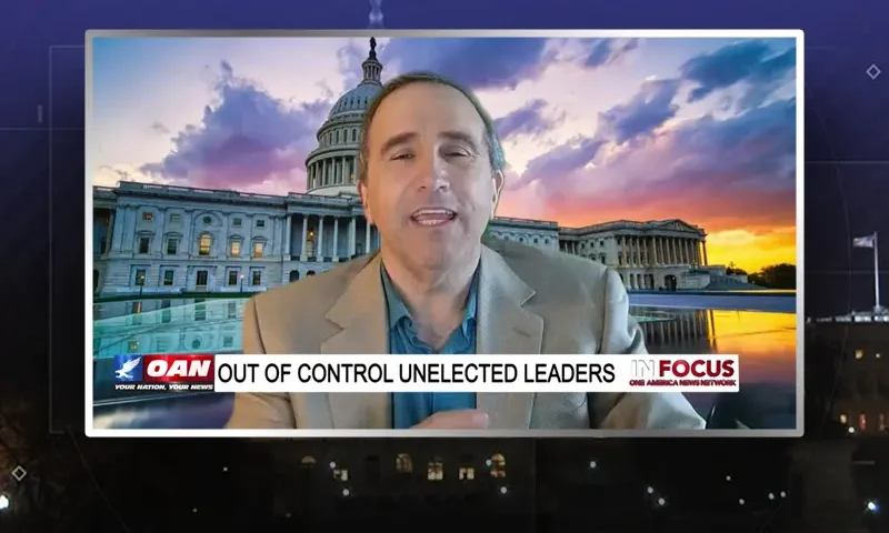 Video still from In Focus on One America News Network during an interview with the guest, Marc Morano.
