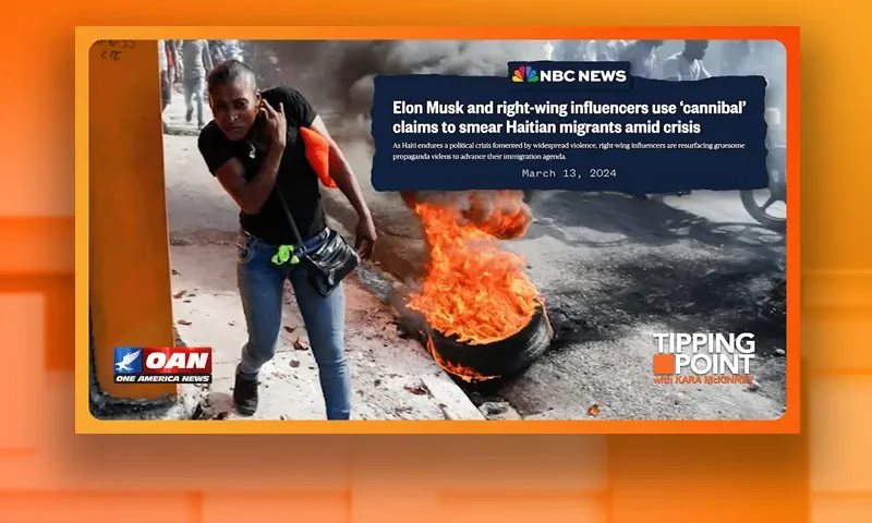 Video still from Tipping Point on One America News Network