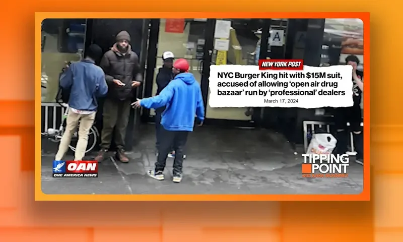 Video still from Tipping Point on One America News Network