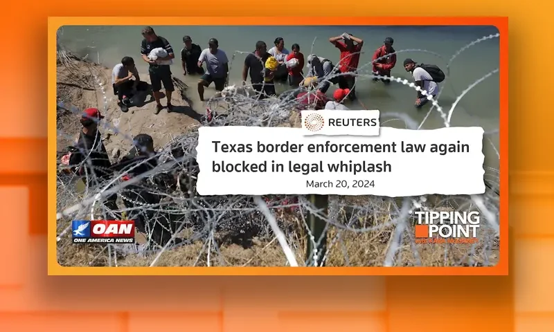 Video still from Tipping Point on One America News Network