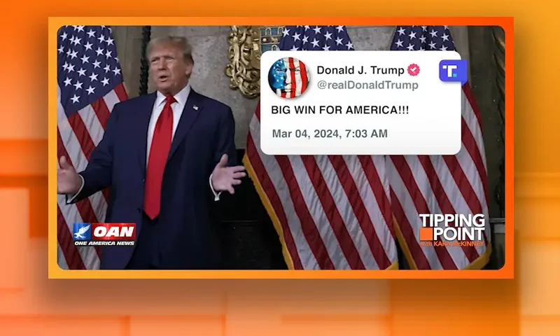 Video still from Tipping Point on One America News Network