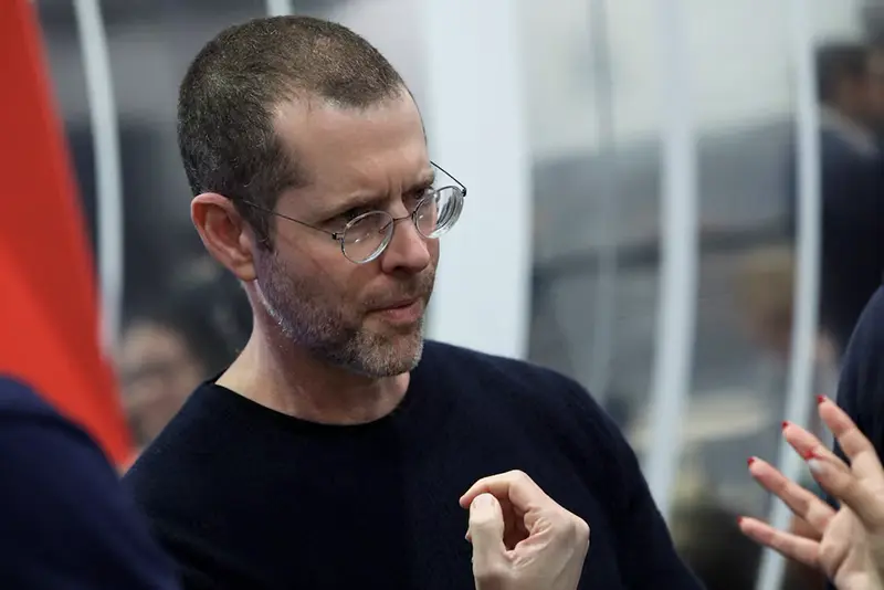 D.B. Weiss, co-creator of the forthcoming Netflix sci-fi drama series "3 Body Problem", speaks during an interview at CES 2024 in Las Vegas, Nevada, U.S., January 9, 2024. REUTERS/Nathan Frandino/File Photo