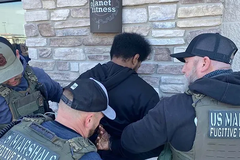 Tilghman was captured on Friday after he left a Planet Fitness in Philadelphia. (U.S. Marshals Service Philadelphia)