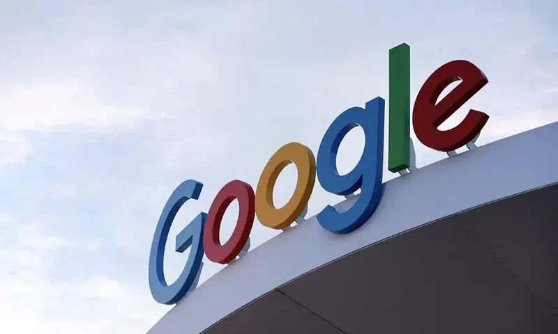 The Google logo is seen on the Google house at CES 2024, an annual consumer electronics trade show, in Las Vegas, Nevada, U.S. January 10, 2024. REUTERS/Steve Marcus/File Photo