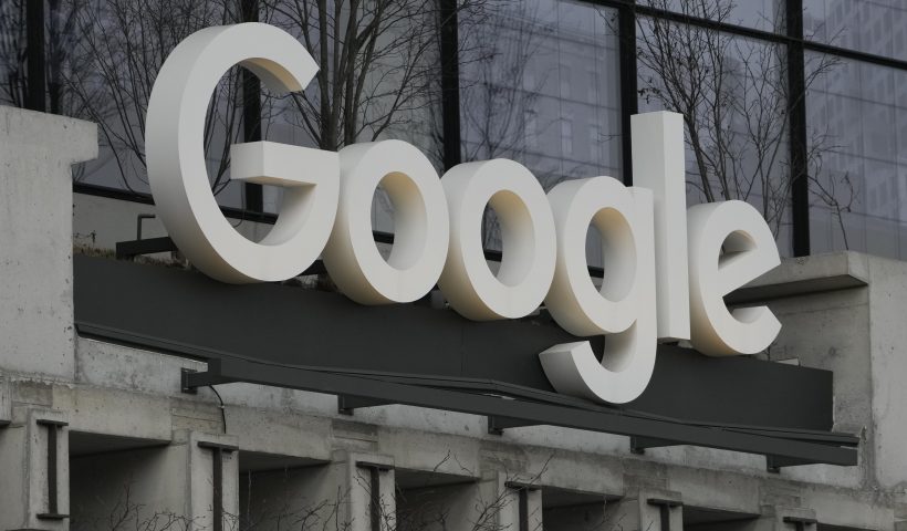 FILE - The Google building is seen in New York, Feb. 26, 2024. Google has fired 28 employees who were involved in protests over the tech company's cloud computing contract with the Israeli government, according to statements from the company and campaigners, Thursday, April 18. (AP Photo/Seth Wenig, File)