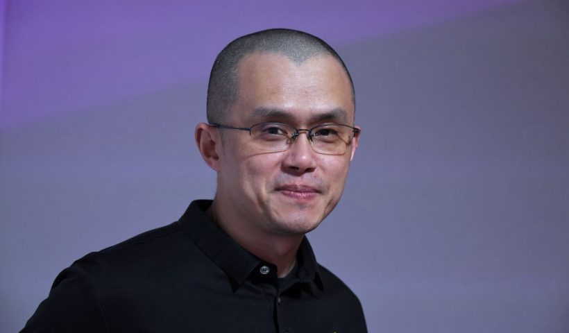 Blockchain and cryptocurrency Binance founder and CEO Chinese-born Canadian Changpeng Zhao, also known as CZ, poses during an interview at the technology startups and innovation fair in Paris on May 16, 2022. (Photo by Eric PIERMONT / AFP) (Photo by ERIC PIERMONT/AFP via Getty Images)