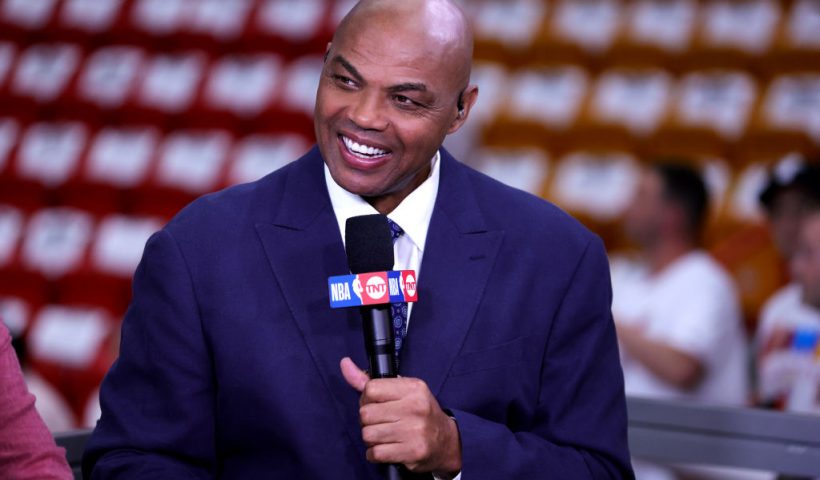 MIAMI, FLORIDA - MAY 21: Charles Barkley looks on prior to game three of the Eastern Conference Finals between the Boston Celtics and Miami Heat at Kaseya Center on May 21, 2023 in Miami, Florida. NOTE TO USER: User expressly acknowledges and agrees that, by downloading and or using this photograph, User is consenting to the terms and conditions of the Getty Images License Agreement. (Photo by Megan Briggs/Getty Images)