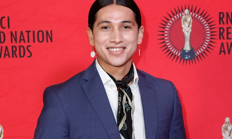 BEVERLY HILLS, CALIFORNIA - NOVEMBER 12:Cole Brings Plenty attends the Red Nation Celebration Institute's 28th RNCI Red Nation Awards at Fine Arts Theatre on November 12, 2023 in Beverly Hills, California. (Photo by Frazer Harrison/Getty Images)
