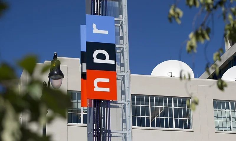 The headquarters for National Public Radio, or NPR, are seen in Washington, DC, September 17, 2013. The USD 201 million building, which opened in 2013, serves as the headquarters of the media organization that creates and distributes news, information and music programming to 975 independent radio stations throughout the US, reaching 26 million listeners each week. AFP PHOTO / Saul LOEB (Photo credit should read SAUL LOEB/AFP via Getty Images)