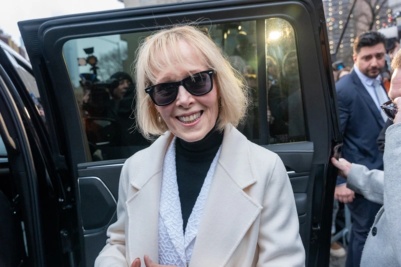 Jury Awards E. Jean Carroll 83 Million In Civil Trial Against Donald Trump
NEW YORK, NEW YORK - JANUARY 26: E. Jean Carroll departs a Manhattan federal court at the conclusion of her defamation suit against Donald Trump on January 26, 2024 in New York City. A New York jury has awarded Carroll 83.3 million dollars in her civil trial against Trump. (Photo by Spencer Platt/Getty Images)