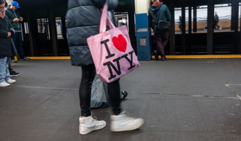 NEW YORK, NEW YORK - MARCH 06: People walk along a New York City subway platform on March 06, 2024 in New York City. Following a surge in crime on the subways, New York Governor Kathy Hochul revealed a five-point plan to bring state resources, the deployment of 750 National Guard members and 250 New York State and MTA police officers, into the subway system. Violence in the subway system, the nation's largest, has surged this year over last. (Photo by Spencer Platt/Getty Images)