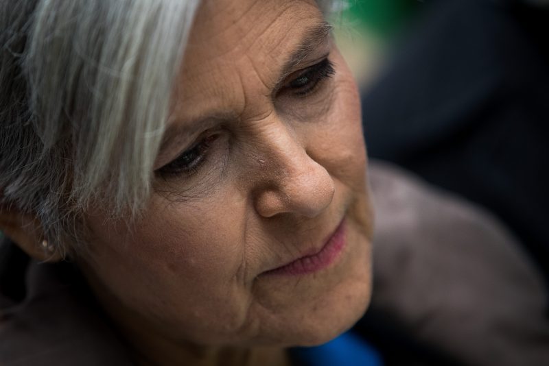 NEW YORK, NY - DECEMBER 5: Green Party presidential candidate Jill Stein waits to speak at a news conference on Fifth Avenue across the street from Trump Tower December 5, 2016 in New York City. Stein, who has launched recount efforts in Michigan and Wisconsin, spoke about demanding a statewide recount on constitutional grounds in Pennsylvania. (Photo by Drew Angerer/Getty Images)
