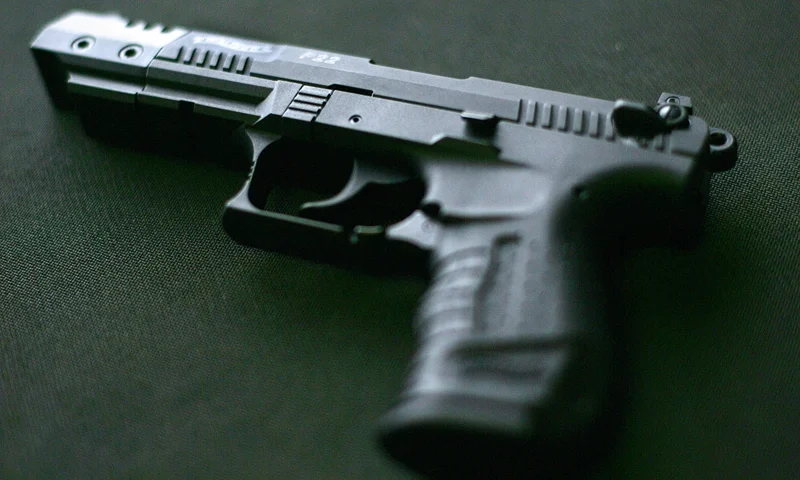 A Walther P22 pistol, which according to... Centerville, UNITED STATES: A Walther P22 pistol, which according to media reports is similar to one of the weapons used by 23-year-old South Korean student Cho Seung-Hui in the Virginia Tech massacre, is pictured 17 April 2007 in Centerville, Virginia. Cho Seung-Hui moved to the United States when he was just eight, but 15 years later his name is set to be permanently etched on the tragic roll call of US school and campus killings after he mowed down 32 people before turning his gun on himself. AFP PHOTO/Tim Sloan (Photo credit should read TIM SLOAN/AFP via Getty Images)
