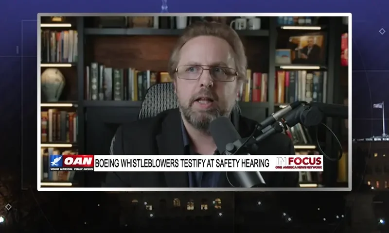 Video still from In Focus on One America News Network during an interview with the guest, Dr. Steve Turley.