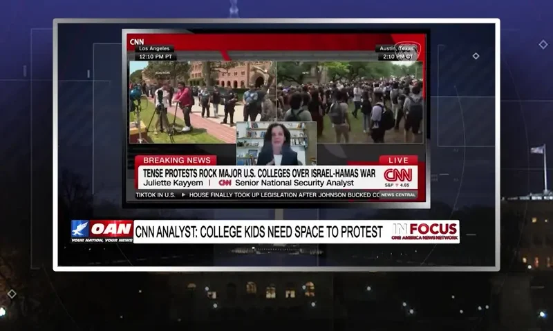 Video still from In Focus on One America News Network