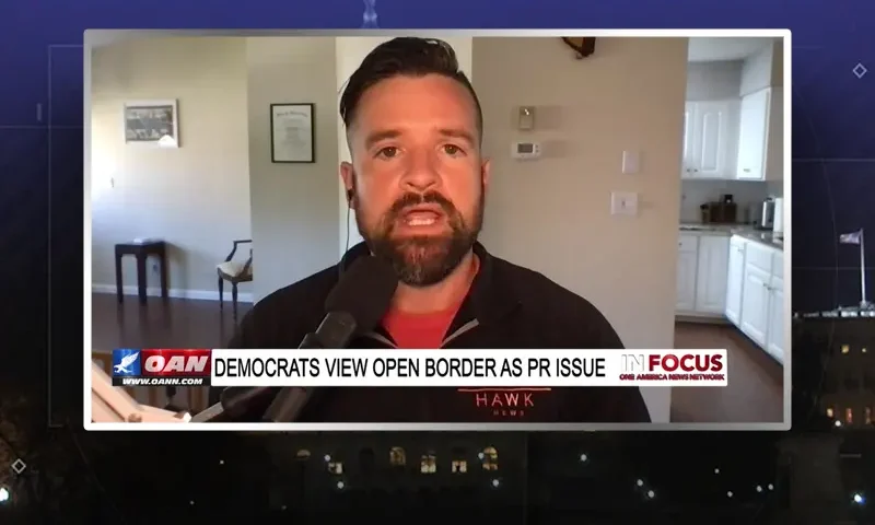 Video still from In Focus on One America News Network during an interview with the guest, Dan Lyman.