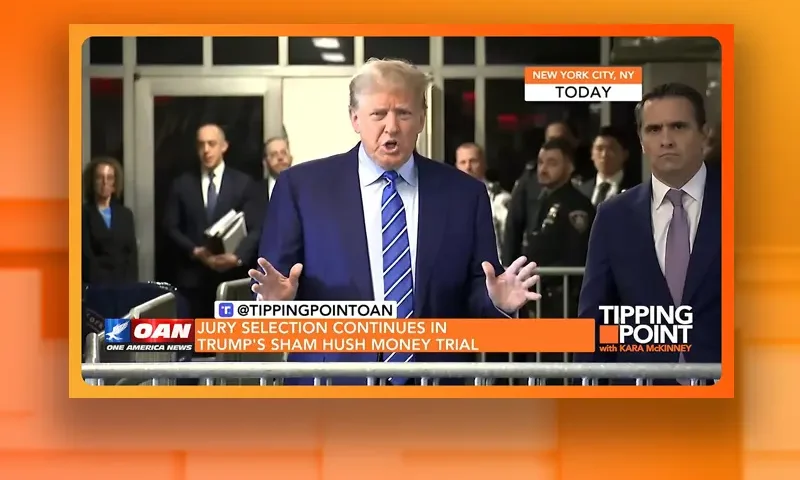 Video still from Tipping Point on One America News Network