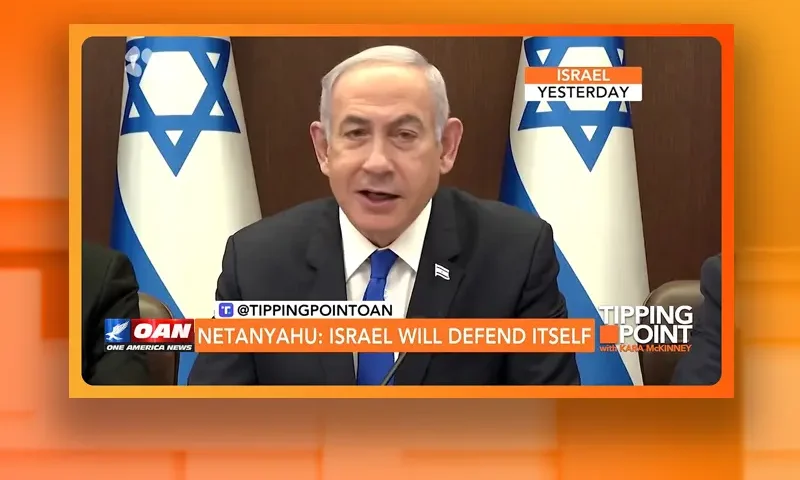 Video still from Tipping Point on One America News Network