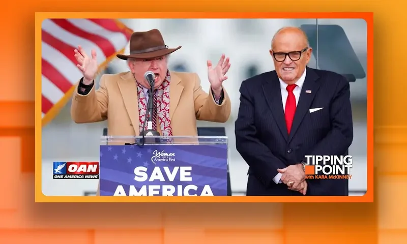 Video still from Tipping Point on One America News Network
