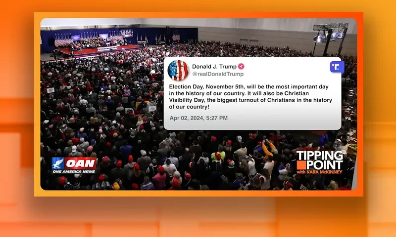 Video still from Tipping Point on One America News Network