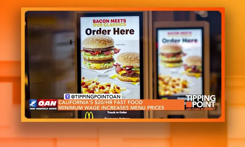 Video still from Tipping Point on One America News Network