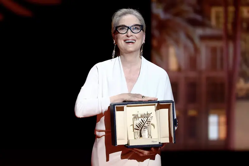 Meryl Streep receives an Honorary Palme d'Or, during the opening ceremony and the screening of the film "Le deuxieme acte" (The Second Act) Out of competition at the 77th Cannes Film Festival in Cannes, France, May 14, 2024. REUTERS/Sarah Meyssonnier