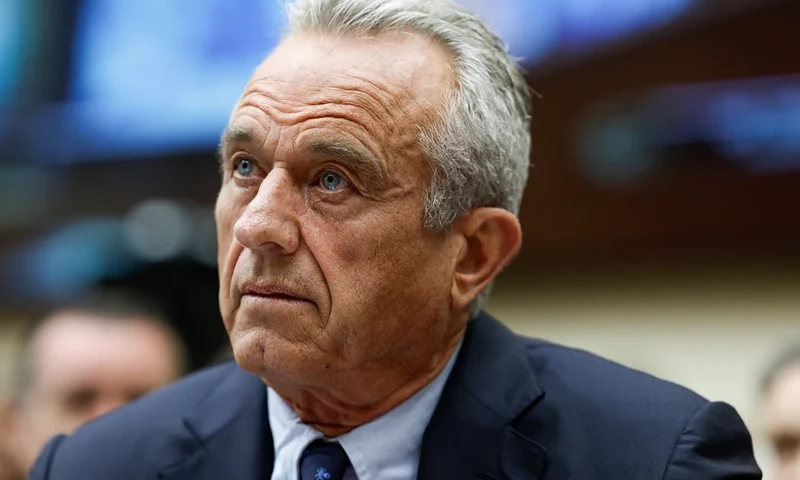 Robert Kennedy Jr Testifies At House Hearing On Weaponization Of Government WASHINGTON, DC - JULY 20: Democratic presidential candidate Robert F. Kennedy Jr. speaks during hearing with the House Judiciary Subcommittee on the Weaponization of the Federal Government on Capitol Hill on July 20, 2023 in Washington, DC. Members of the committee held the hearing to discuss instances of the U.S. government's alleged censoring of citizens, political figures and journalists. (Photo by Anna Moneymaker/Getty Images)