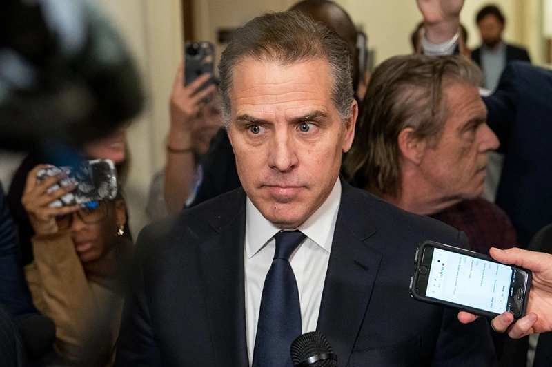 House Oversight Committee Considers Citing Hunter Biden For Contempt Of Congress
WASHINGTON, DC - JANUARY 10: Hunter Biden, son of U.S. President Joe Biden, departs a House Oversight Committee meeting at Capitol Hill on January 10, 2024 in Washington, DC. The committee is meeting today as it considers citing him for Contempt of Congress. (Photo by Kent Nishimura/Getty Images)