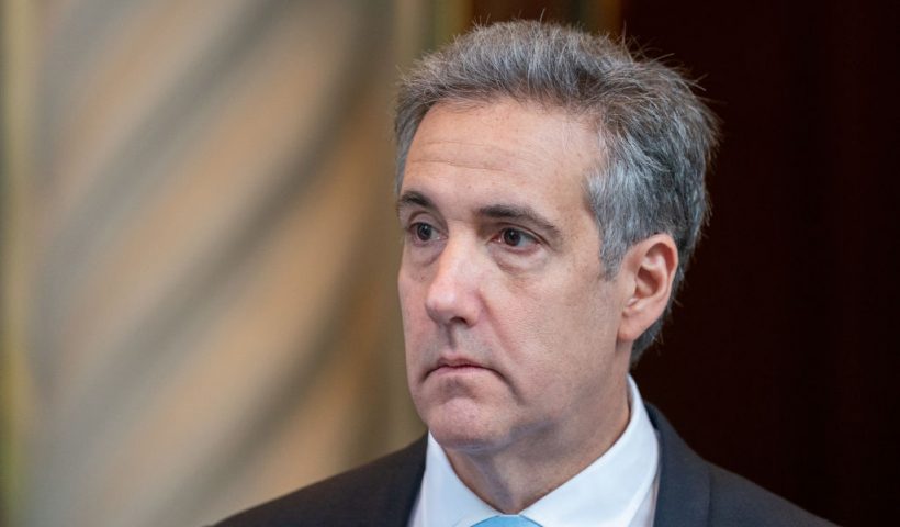 NEW YORK, NEW YORK - MAY 14: Former Donald Trump attorney Michael Cohen departs from his home to attend his second day of testimony at Manhattan Criminal Court on May 14, 2024 in New York City. Former U.S. President Donald Trump faces 34 felony counts of falsifying business records in the first of his criminal cases to go to trial. (Photo by David Dee Delgado/Getty Images)