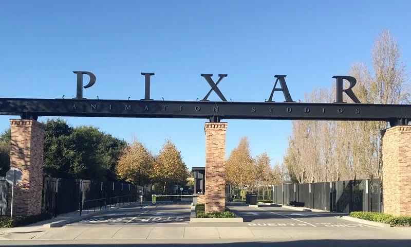 US-ENTERTAINMENT-CINEMA-PIXAR The gates to Pixar's campus is seen in Emeryville, California, on November 29, 2016. Over 21 years of unparalleled success, the executives at animation studio Pixar have developed an aphorism they are fond of repeating -- that their movies are never finished, just released. The motto speaks to the perfectionism that has seen the company gross almost $11 billion and win 13 Oscars since "Toy Story" blazed a trail as the world's first feature-length computer-generated animation in 1995. (Photo by Frankie TAGGART / AFP) / TO GO WITH AFP STORY BY FRANKIE TAGGART-"Pixar celebrates 21 years with 'love letter' to Mexico" (Photo by FRANKIE TAGGART/AFP via Getty Images)