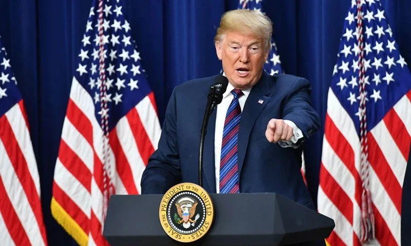 US President Donald Trump speaks before signing the "Right To Try Act", which allows terminally ill patients to seek treatment using drugs that have not yet been approved, at the White House in Washington, DC, on May 30, 2018. (Photo by Nicholas Kamm / AFP) (Photo by NICHOLAS KAMM/AFP via Getty Images)