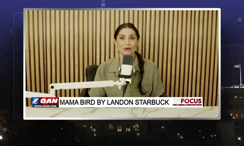 Video still from In Focus on One America News Network during an interview with the guest, Landon Starbuck.