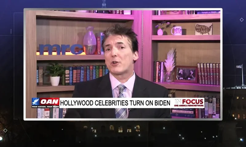 Video still from In Focus on One America News Network during an interview with the guest, Eric Scheiner.