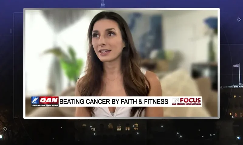 Video still from In Focus on One America News Network during an interview with the guest, Kaylee Del Valle.